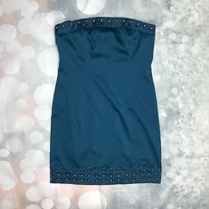 Kensie Dress Strapless Studded Fitted Cocktail